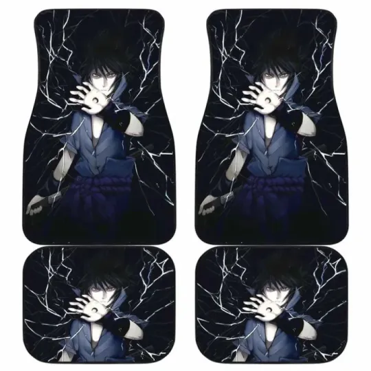 Discover Sasuke Moon Thunder Car Floor Mats Universal Fit Car Accessories
