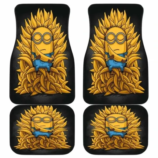 Discover Minion King Of Banana Car Floor Mats Universal Fit  Car Accessories