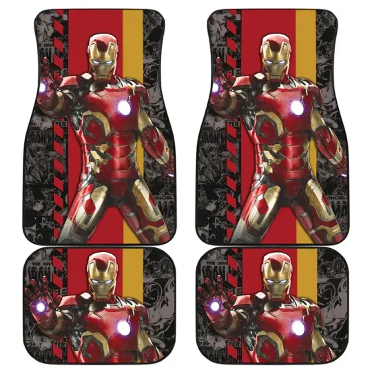 Iron Man Car Floor Mats Custom For Fans Car Accessories