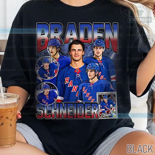 Discover Vintage Braden Schneider shirt, Braden Schneider Tee, Comfort colors Braden Schneider Tee, Bootleg Rap tee, New York Youth Hockey Tee