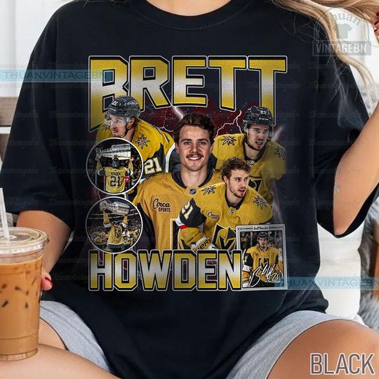 Discover Vintage Brett Howden shirt, Brett Howden Tee, Comfort colors Brett Howden Tee, Bootleg Rap tee, Vegas Youth Hockey Tee