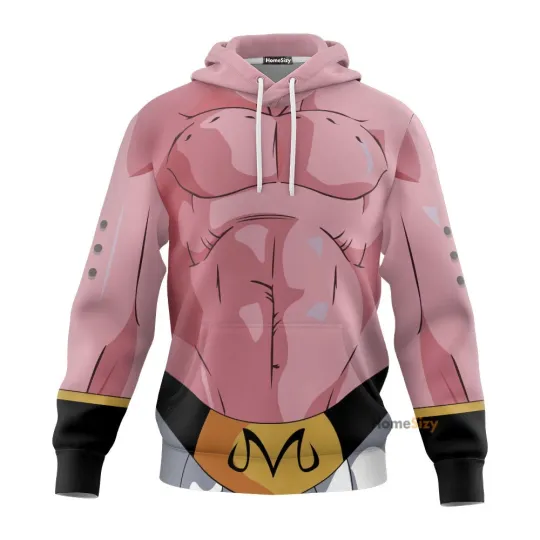 Super Buu Majin Boo Dragon Ball   Cosplay Costume 3D Tshirt Hoodie