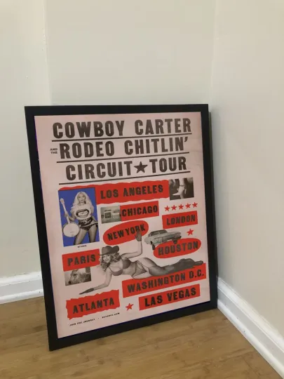 Discover Beyoncé Cowboy Carter Rodeo Chitlin Circuit Tour Poster