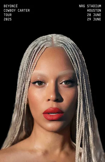 Discover Beyonce Cowboy Carter Tour 2025 Houston TX Framed Concert Poster