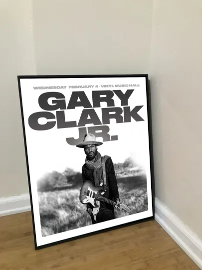 Gary Clark Jr Concert Tour Poster Premium Matte Vertical Poster