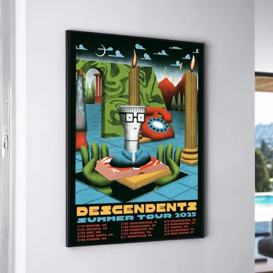 Discover Descendents Summer Tour 2025 Vertical Poster