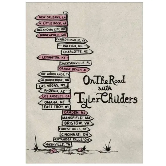 Tyler Childers On The Road Tour 2025 Vertical Poster