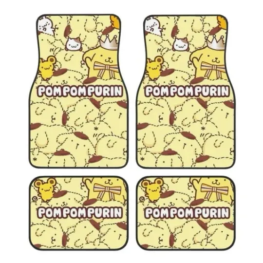 Car Floor Mat Set Pompompurin Protection Full Sets