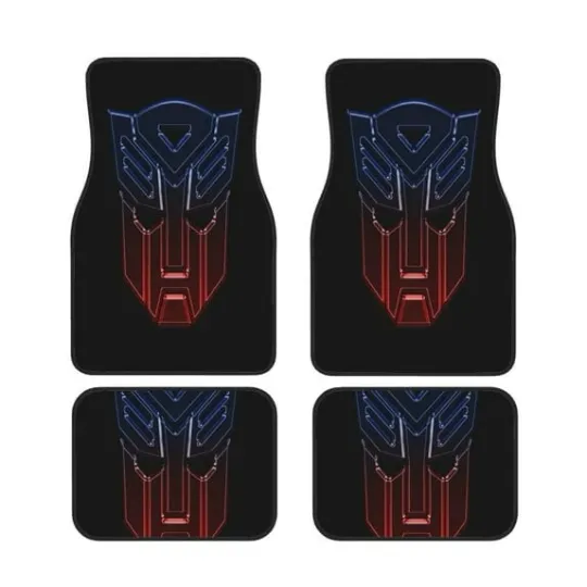 Transformers Print Car Floor Mat Durable Fabric Heavy Duty Auto Floor Carpets