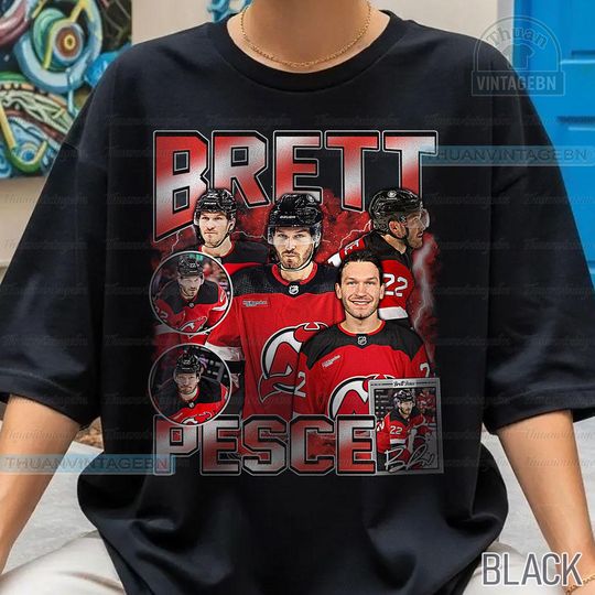 Discover Vintage Brett Pesce shirt, Brett Pesce Tee, Comfort colors Brett Pesce Tee, Bootleg Rap tee, New Jersey Youth Hockey Tee