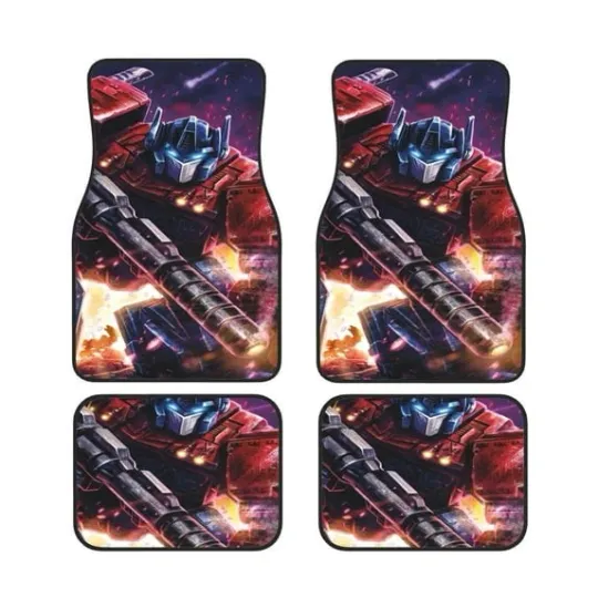 Transformers Print Car Floor Mat,Floor Carpets Vehicle Floor Protector Mats