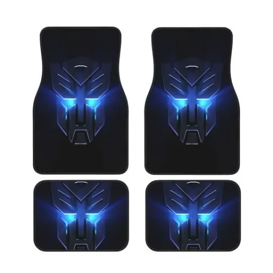 Transformers Print Car Floor Mat, Transformers Floor Protector Mats Front Rear