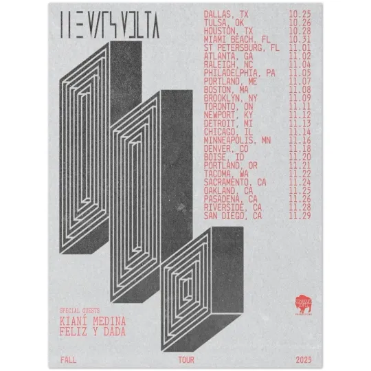 Discover Newvolta Fall Tour 2025 Vertical Poster