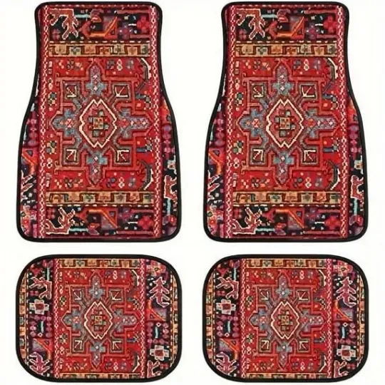 Discover Bohemian Style Car Floor Mats 1 Universal Fit