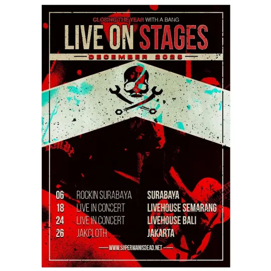 Discover Live On Stages December 2025 Indonesia Tour Poster