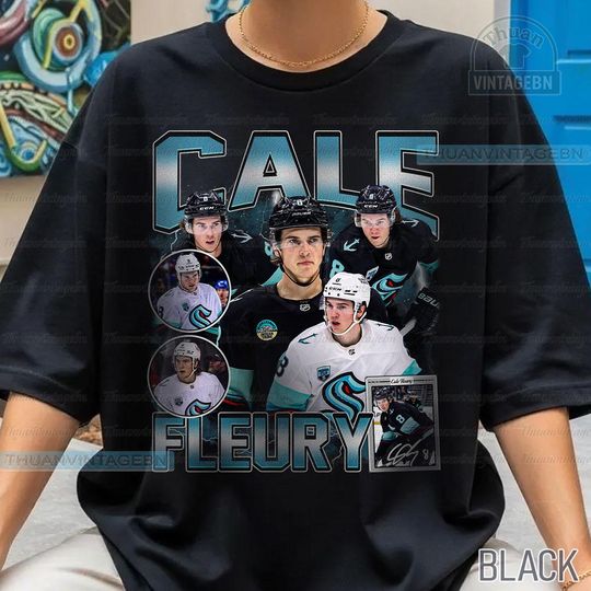 Discover Vintage Cale Fleury shirt, Cale Fleury Tee, Comfort colors Cale Fleury Tee, Bootleg Rap tee, Seattle Youth Hockey Tee