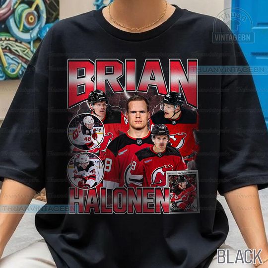 Discover Vintage Brian&nbsp;Halonen shirt, Brian&nbsp;Halonen Tee, Comfort colors Brian&nbsp;Halonen Tee, Bootleg Rap tee, New Jersey Youth Hockey Tee