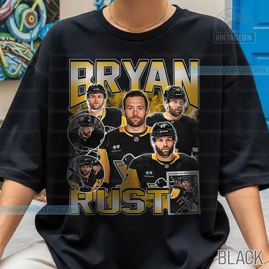 Discover Vintage Bryan Rust shirt, Bryan Rust Tee, Comfort colors Bryan Rust Tee, Bootleg Rap tee, Pittsburgh Youth Hockey Tee