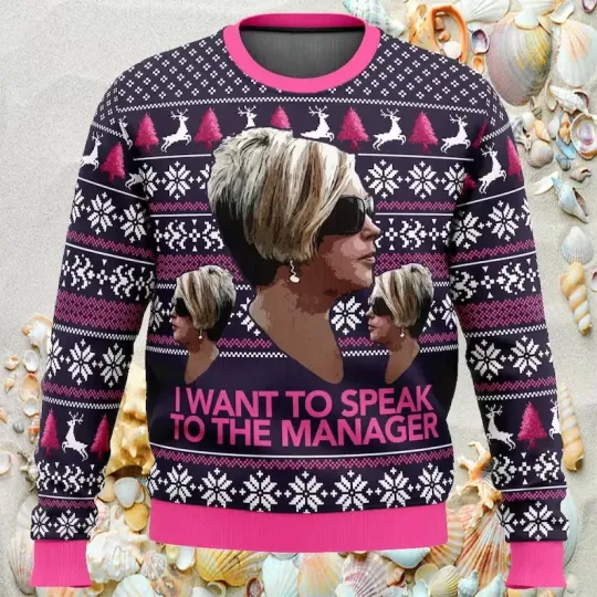 Discover Christmas Karen Meme Ugly Sweater, Funny Meme Sweater