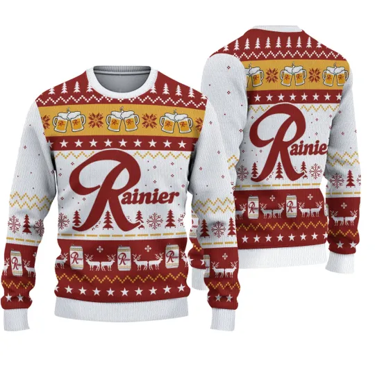 Discover 3D Rainier Beer Ugly Sweater Christmas, Christmas Xmas 3D Sweater