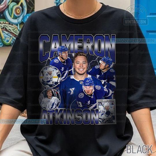 Discover Vintage Cameron Atkinson shirt, Cameron Atkinson Tee, Comfort colors Cameron Atkinson Tee, Bootleg Rap tee, Tampa Bay Youth Hockey Tee