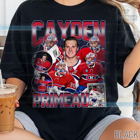 Discover Vintage Cayden Primeau shirt, Cayden Primeau Tee, Comfort colors Cayden Primeau Tee, Bootleg Rap tee, Montreal Youth Hockey Tee