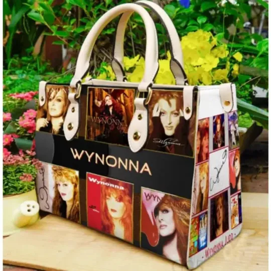 Discover Wynonna Judd Leather Handbag, Country Music Collage Tote Bag, Fan Gift