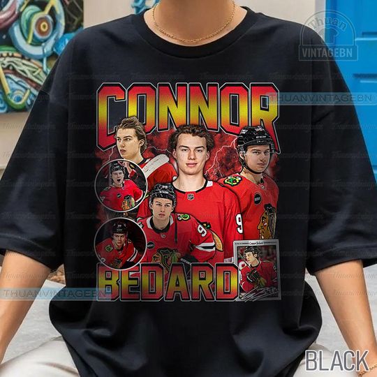 Discover Vintage Connor Bedard shirt, Connor Bedard Tee, Comfort colors Connor Bedard Tee, Bootleg Rap tee, Chicago Youth Hockey Tee
