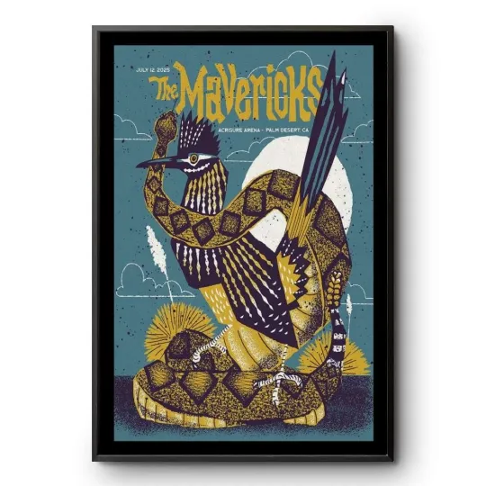 The Mavericks Concert Palm Desert July 12 2025 Vertical Poster