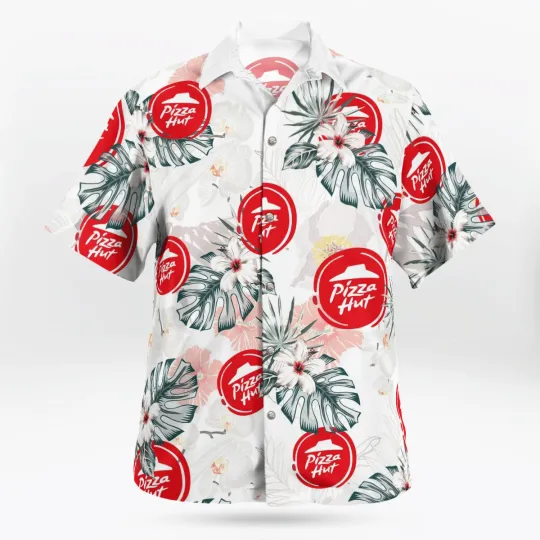Discover Pizza Hut Flowery Aloha Summer Beach Hawaiian Shirt