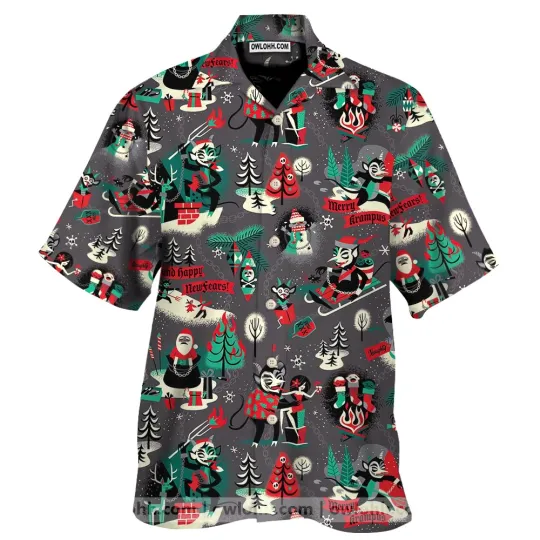 Krampus Merry Christmas Summer Hawaiian Shirt