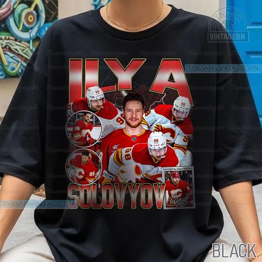 Discover Vintage Ilya Solovyov shirt, Ilya Solovyov Tee, Comfort colors Ilya Solovyov Tee, Bootleg Rap tee, Calgary Youth Hockey Tee