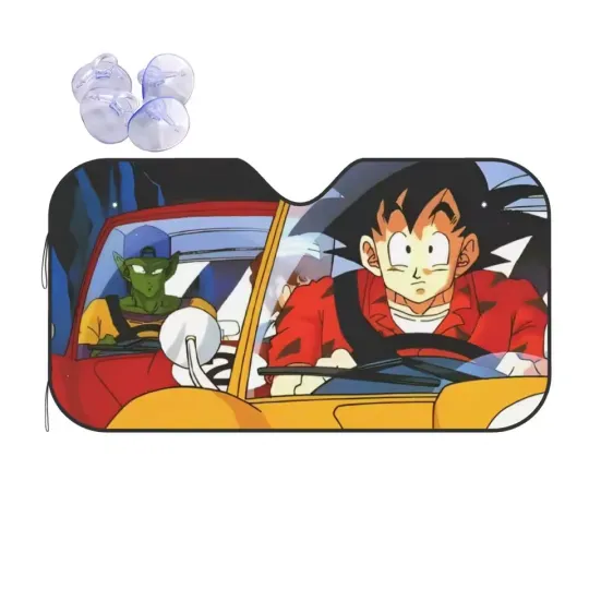 Discover Dragon Ball Driving Goku Sunshade Windscreen Piccolo Fold-up Car Front Windshie