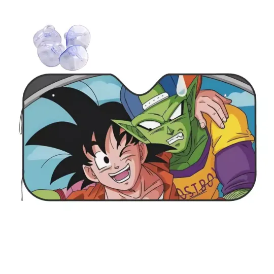 Dragon Ball Driving Goku Sunshade Windscreen Piccolo Fold-up Car Front Windshie