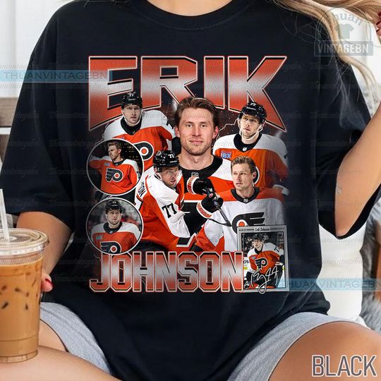 Discover Vintage Erik Johnson shirt, Erik Johnson Tee, Comfort colors Erik Johnson Tee, Bootleg Rap tee, Philadelphia Youth Hockey Tee