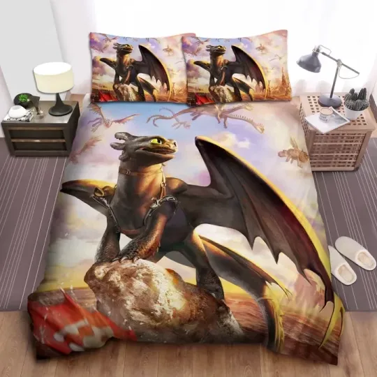 Discover How To Train Your Dragon Dragons Full Bedding Duvet Cover Set
