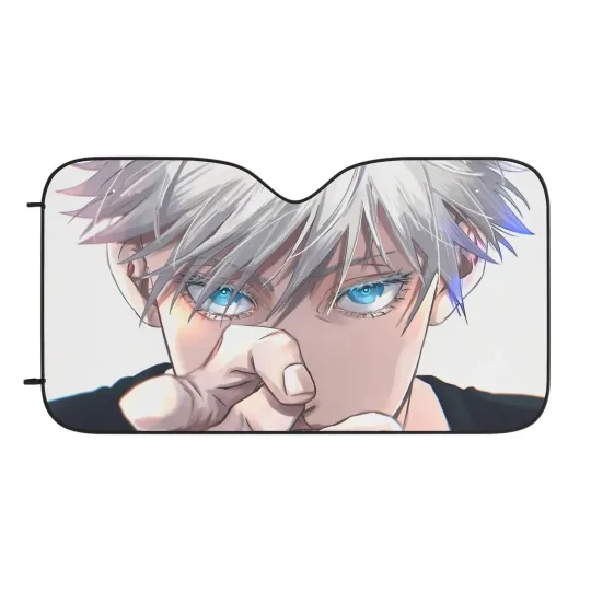Discover Car Sun Shade Anime , Car Accessories, UV Protection, Gift for Car Lovers, Custo