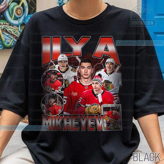 Discover Vintage Ilya Mikheyev shirt, Ilya Mikheyev Tee, Comfort colors Ilya Mikheyev Tee, Bootleg Rap tee, Chicago Youth Hockey Tee