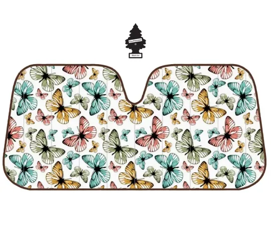 Discover ⭐️⭐️⭐️⭐️⭐️ Large 57x27 Butterfly  Car Windshield Popups Sunshade For Nissan