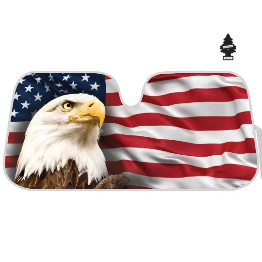 Discover For VW New Large 57x27 Eagle Car Foldable Window Windshield Sun Shade Set