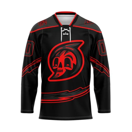 Discover Personalized Fayetteville Marksmen X Carolina Reapers Lace Hockey Shirt Men's