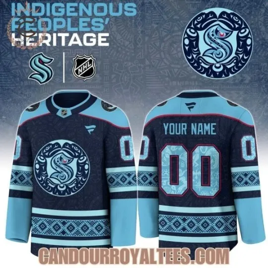 Discover Seattlee 1Kraken Indigenou People Heritage Hockey Jersey