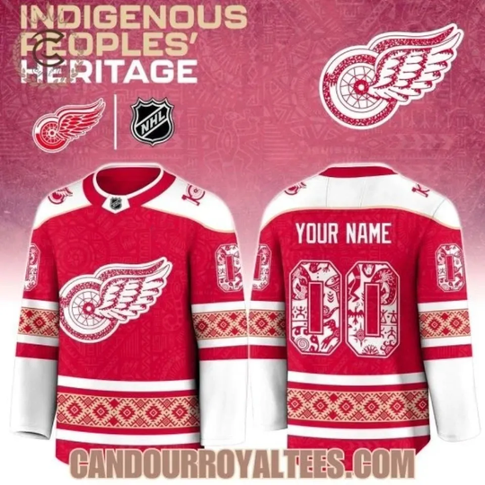 Detroit Red Wing Indigenous People Heritage Jersey