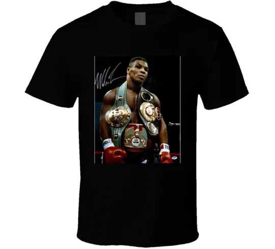 Discover Mike Tyson 3 Belts Retro Boxer Fan T-Shirt