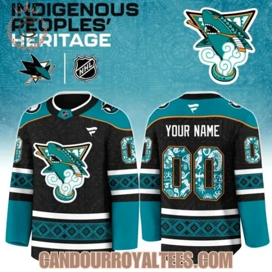Discover San Jose Shark Indigenous People Heritage Hockey Jersey All Sizes
