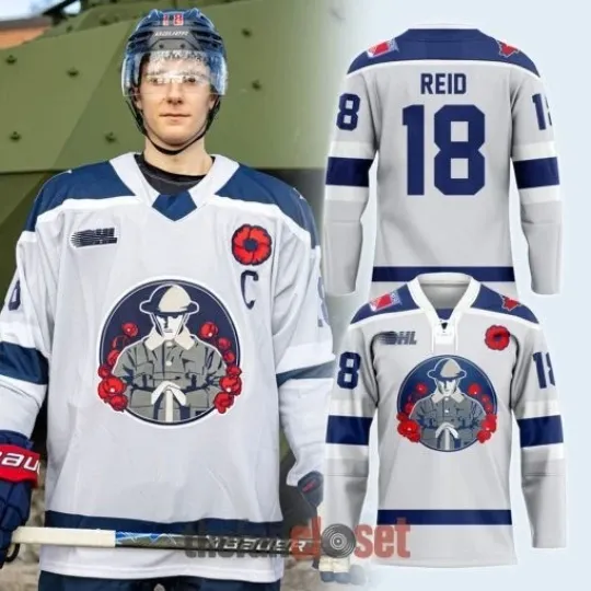 Discover Kitchener Ranger 20th Edition 1Remembrance Day Hockey Jersey