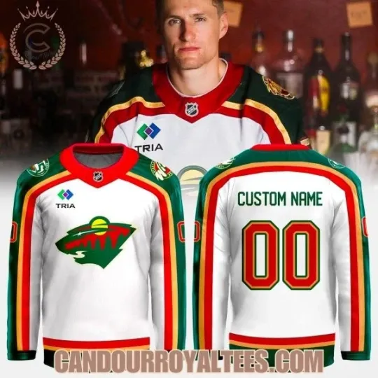 Discover Minnesota1 Wild Forever 25th Anniversary Hockey Jersey All Sizes