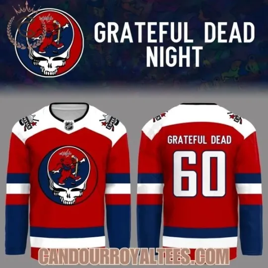 Discover Washington Capital Grateful1 Dead Night Hockey Jersey
