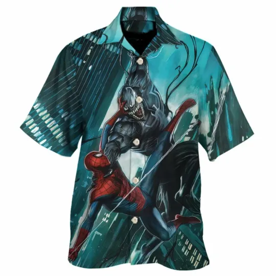Spiderman Venom Summer Hawaiian Shirt