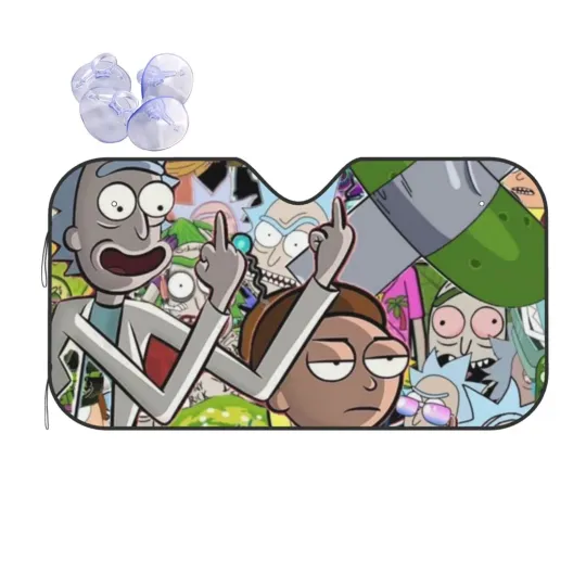 Discover Rick And Rickandmorty Car Windshield Sun Shade Auto Front Window Sunshade Cover Block